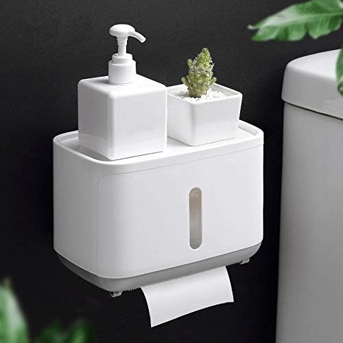 & Zidni držač toaletnog papira polica kutija vodootporna ladica za toaletni papir kutija za pohranu role papira organizator