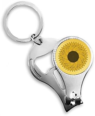 Cvjetna žuta suncokret biljka za nokat za nokat ring za ključ za otvarač za bočicu za bočicu