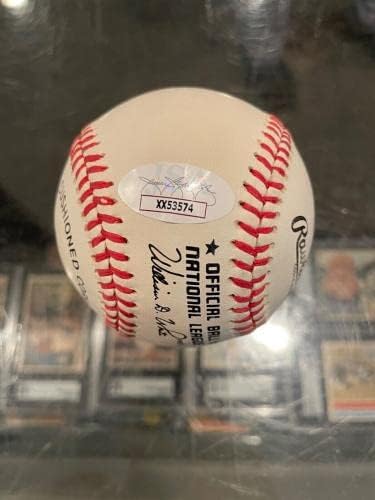 Hank Aaron Milwaukee Atlanta Braves Single potpisana menta bejzbol JSA 2 - Autografirani bejzbol