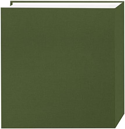 Pioneer 100 Pocket Fabric Frame Cover Photo Album, Herbal Green
