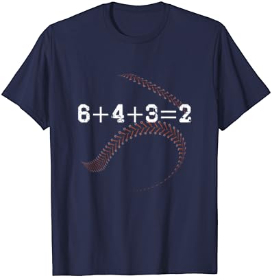 6+4+3 = 2 643 dvostruko igranje outs baseball igrača trenera softball majica