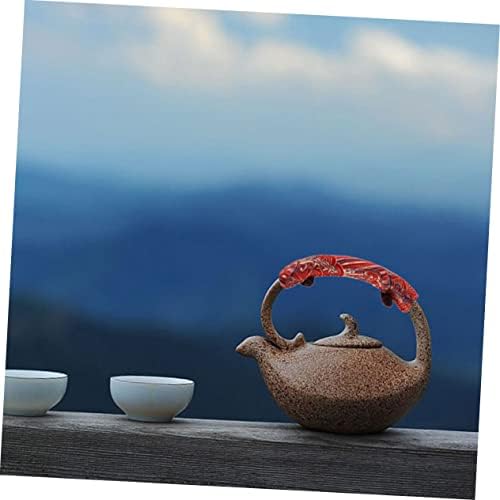 Homoyoyo 2pcs Kućni delikatni dekor rukava tan tkanina gripčane tanke uređaje ili željezni čajni čajnik crveni keramički