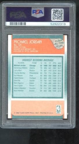 1988-89 Fleer 120 Michael Jordan All-Star kao PSA 9 ocjenjena košarkaška karta NBA-nepotpisane košarkaške karte