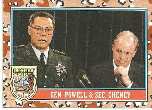 Desert Storm General Powell & Sec. Cheney kartica 158