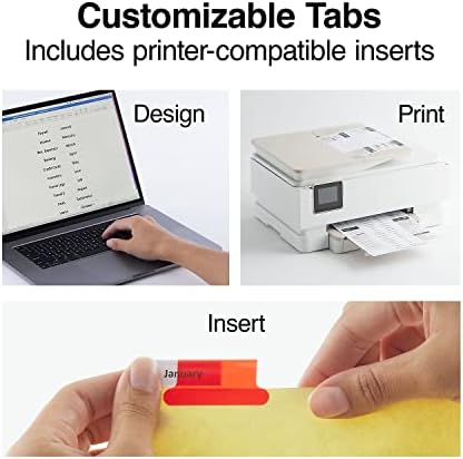 Staples Big Tab Inserty Papir razdjelnici, 8-tab set, multi-boja, 4/pakiranje