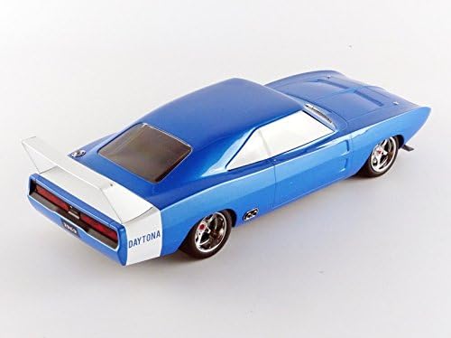 Greenlight Collectibles Artisan kolekcija 1969. Dodge Charger Daytona, prilagođeno stražnje krilo vozila, plavo/bijelo
