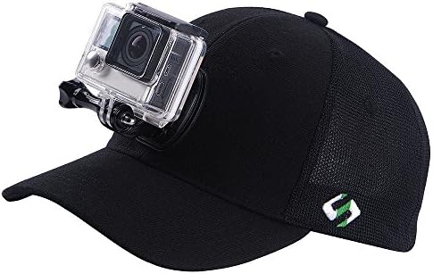 Smatree bejzbol šešir brda mreža kompatibilno s GoPro herojem 11/10/9/8/7/6/5/5 sesija/4/3+/3/2/2/1/dji Osmo Action kamere,
