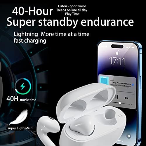 Bežični uši Bluetooth 5.3 Slušalice Hi-Fi stereo bas s otkazivanjem mikrofona od 50 sati IPX7 vodootporan za iPhone Android