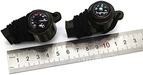 GKMJKI 1PC Termometar za kompas za zvižduk na otvorenom 3 u 1 kampiranje planinarski dodatak Multifunkcionalni alat