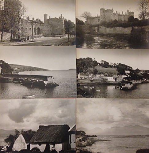 Rijetka Berba irskog sela s početka 20. stoljeća Irski dvorac Čamci kuće portfelj od 6 fotografija