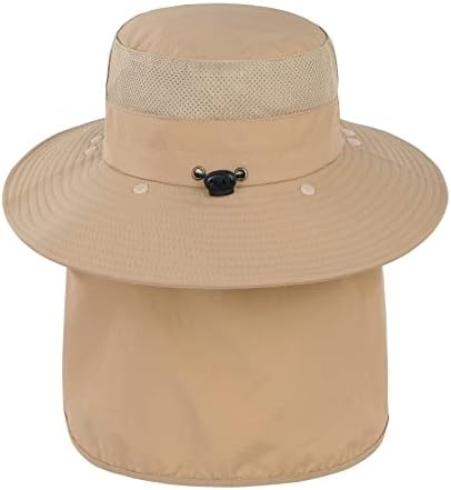 Safari šešir za muškarce Women Wide Frim Ribolov šešir s poklopcem za vrat za vrat Sunčev šešir