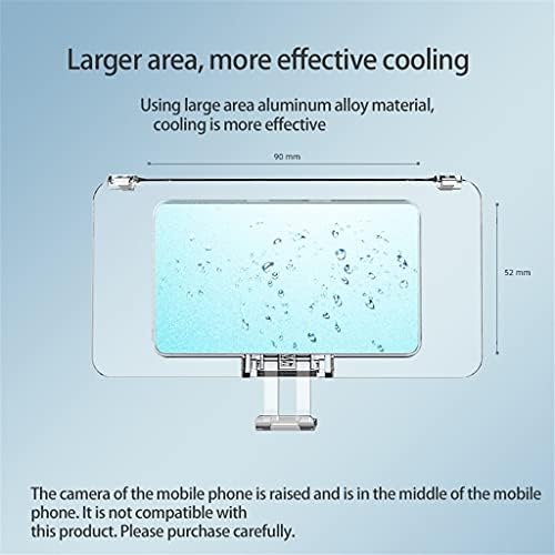 DDEHS Universal Mobile Telefon za hlađenje vode za hlađenje Podesivi prijenosni držač ventilatora Telefon hladnjak za vodu