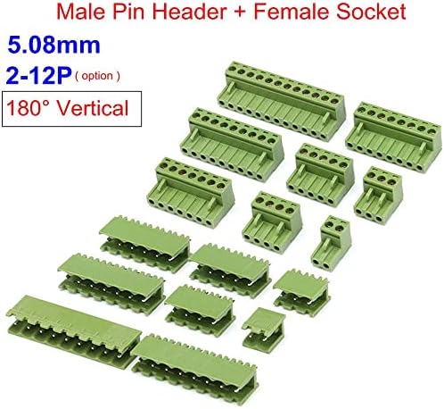 5pcs 5,08 mm nagib KF2EDGK 10PIN Okomiti PCB terminalni blok utikač, ženski utičnici priključak 300V 15A
