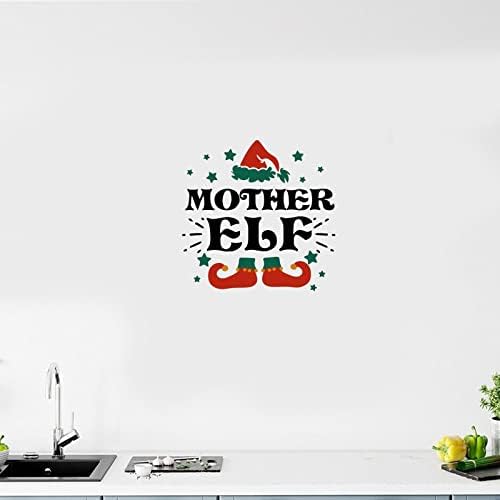 Zidna naljepnica s majčinim citatom Odvojivi vilenjak Božić Djed Mraz motivacijske Zidne naljepnice zidni ukras za kofer