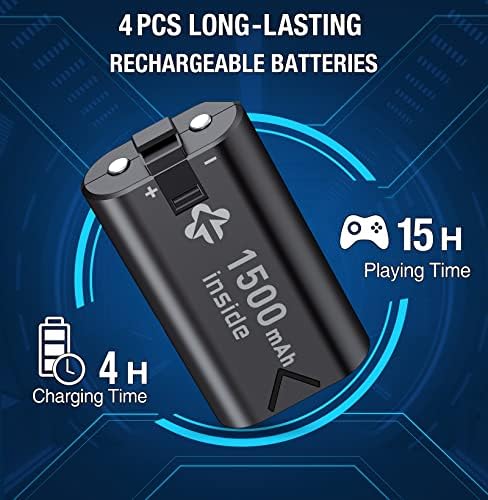 Punjiva baterija za Xbox One Xbox Series X | S Kontroler baterija, punjač za Xbox One Pribor za akumulatora Xbox One kapaciteta