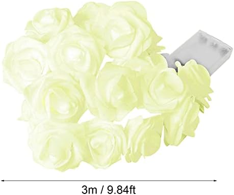Day Wedding Rose Flower LED vrtni niz -pogodak za ukrašavanje Valentinova zabava za zabavu za zabavu božićne lampice LED