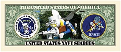 American Art Classics Seabee Bill Million Dollar u vlasniku valute - Zabavni poklon ili zadržavanje za članove građevinske