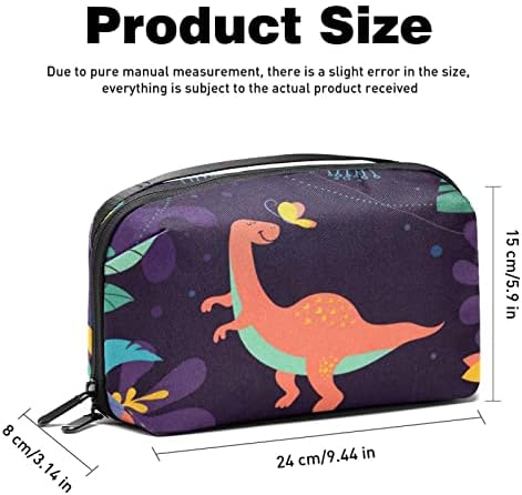 Toaletna vreća Viseća Dopp komplet za muškarce otporna na vodu za brijanje za putovanje, crtani životinjski dinosaur leptir