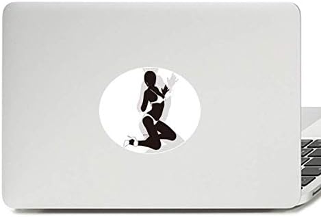 Vruće žene kleče bikini gal vinil emblem grafički prijenosni naljepnica naljepnica