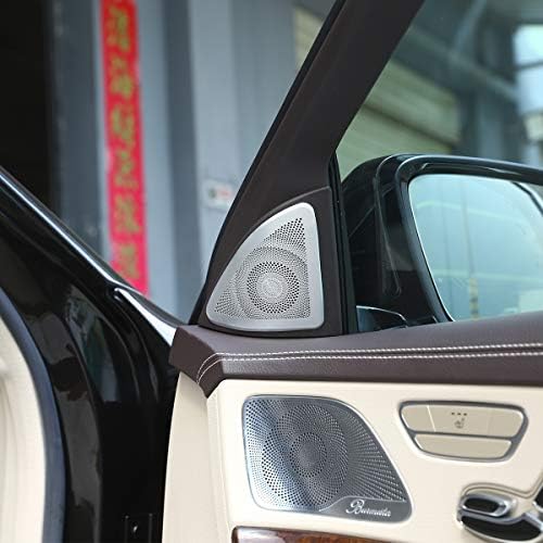 Aluminijska legura legura automobila unutarnji zvučnik audio zvučnika Trim 2pcs za Mercedes Benz S klasu W222 2014-2019
