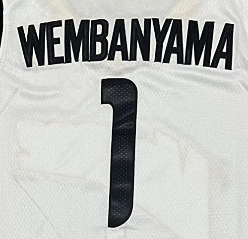 1 Mets92 Victor Wembanyama košarkaški dres za muškarce s-xxl bijela/ljubičasta