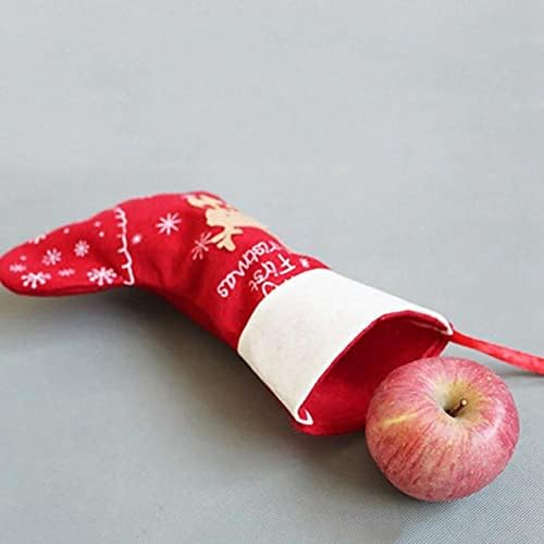 Ruluti 3pcs božićni čarapa, božićni slatkiš torbica za ukras drveća Personalizirana poklon -torba za čarape za djecu odrasle
