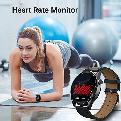 Pametni sat za muškarce Women ， Fitness Tracker s cijelim dodirnim zaslonom s otkucajem srca/krvnog tlaka Monitor Vodootporni
