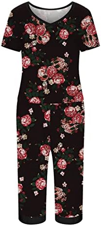 Ženske hlače za ravne noge kapri setovi peoon leopard print cvjetni print hlače setovi jesenski ljetni hlače setovi 2023