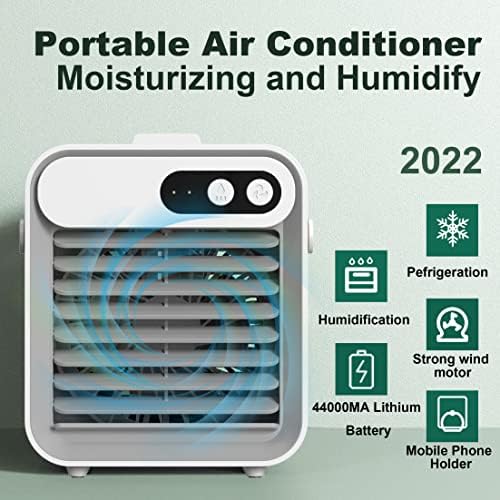 MISOYIW prijenosni evaporativni klima uređaj, osobni hladnjak zraka, ventilator za hlađenje maglu, podesivi smjer zraka s