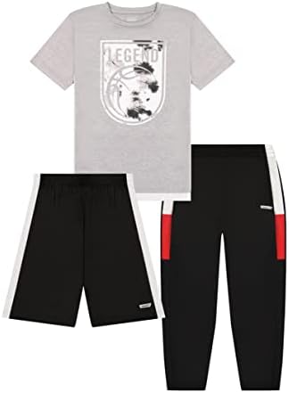 Hind Boys 3-PC atletski performanse majice, kratke hlače i jogeri za dječake