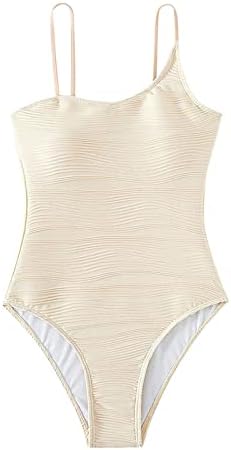 Yubnlvae kupaći kostim za žene jednodijelni predimenzionirani trbuh kontrola o vratu kravata 2023 ljetna plaža modni kupac