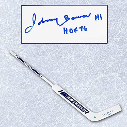 Johnny Bower Toronto Maple Leafs Autografirani Bower Wood Goalie Stick - Autografirani NHL štapići