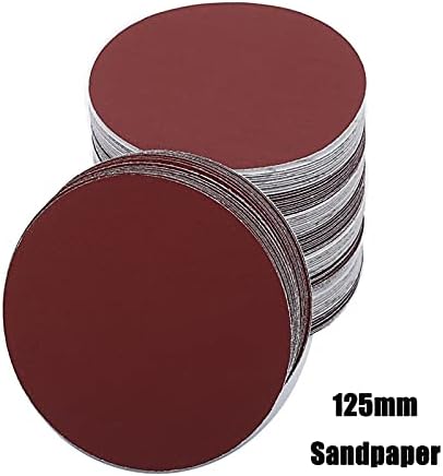 Drveni metalni poliranje brusnog papira od 5 inča 125 mm okrugli brusni disk brusnog papira 40-2000, koristi se za odabir