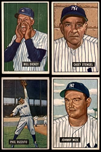 1951. Bowman New York Yankees Team Set New York Yankees Ex Yankees