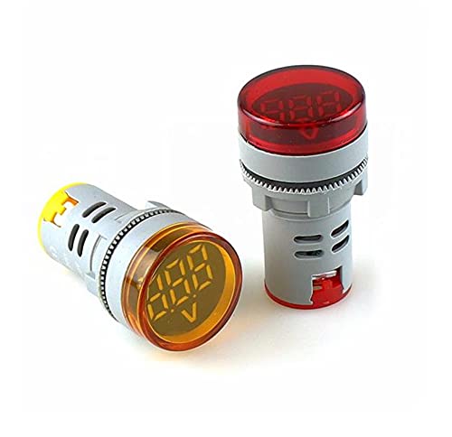 Fehauk 1pcs Diy Digital Voltmeter 22 mm Okrugli AC 60-500V VOLT VOLT NAPON ISTER ISTER MONITOR SAVJET LED indikator lampica